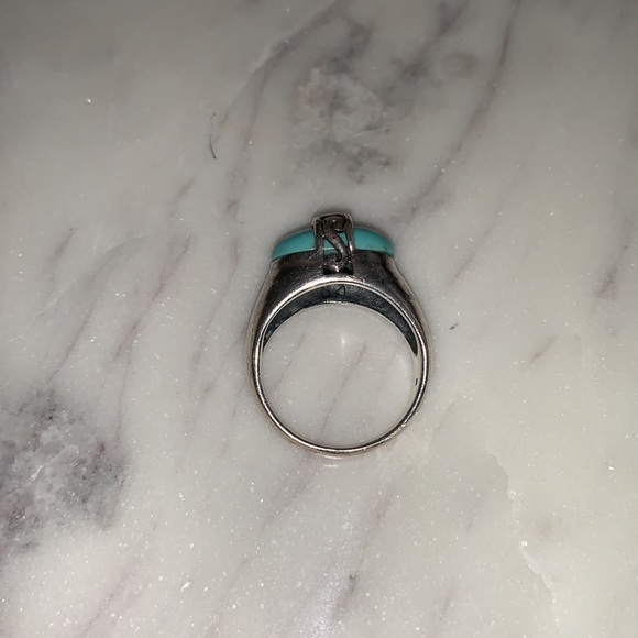 Sterling Silver Ring with Turquoise stone - size 6 - Picture 6 of 12